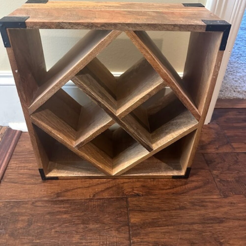 Pair of Wooden Wire Holders